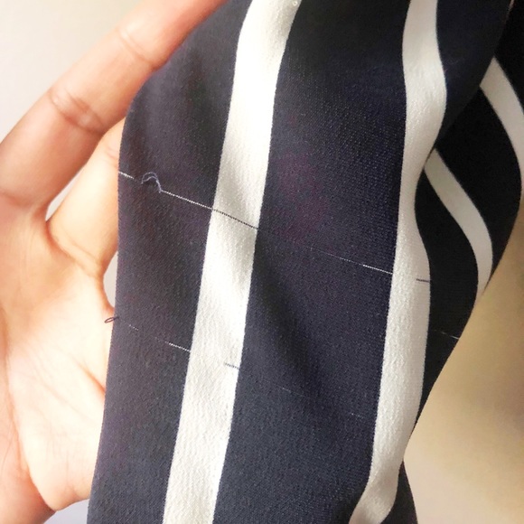 Zara wide leg bold striped cropped pants - Picture 9 of 10